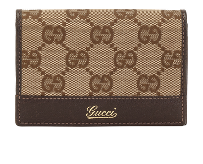 Gucci Cardholder, &pound;160, Accessories, Brown, Canvas/Leather, Front view